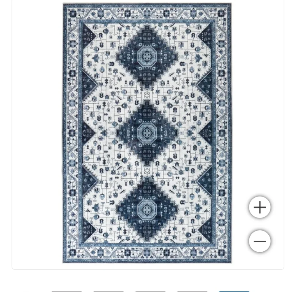 Wyatt & Ash Washable Indoor Area Rug, Cyrus 5'3” x 7'5”, New